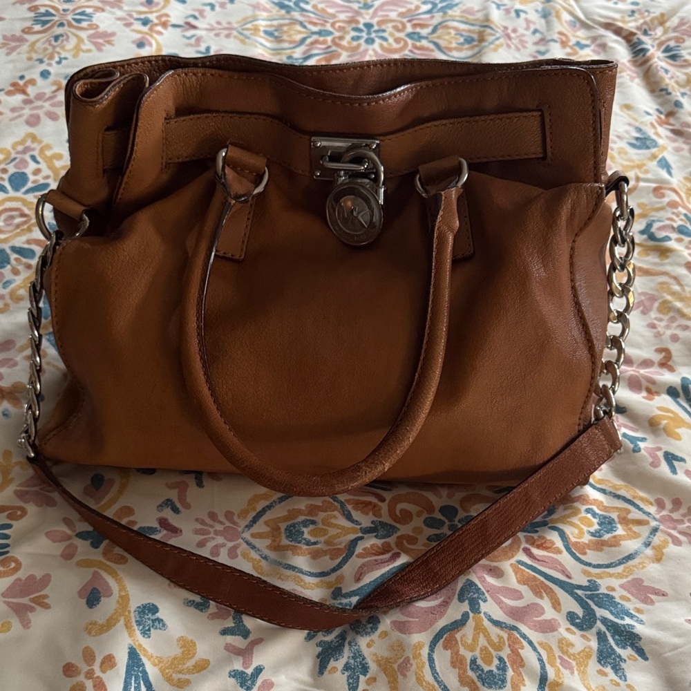 Michael Kors Tan Leather Shoulder Bag